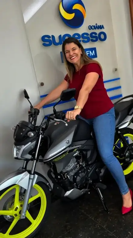 Ganhadora da moto